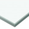 Drzwi przesuwne, szkło ESG i aluminium, 76x212 cm, srebrne