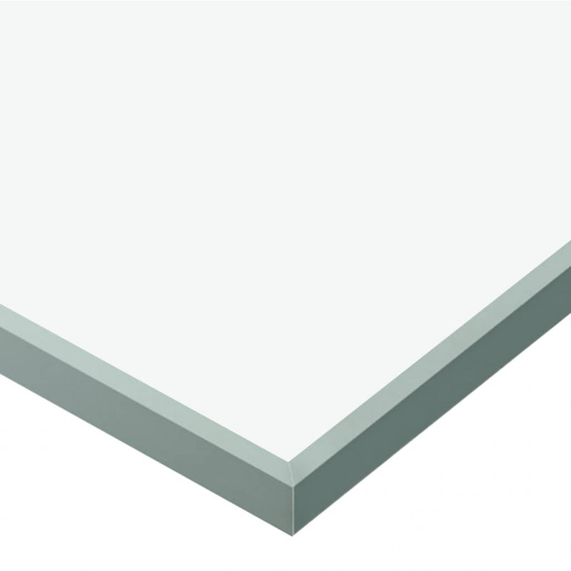 Drzwi przesuwne, szkło ESG i aluminium, 90x205 cm, srebrne
