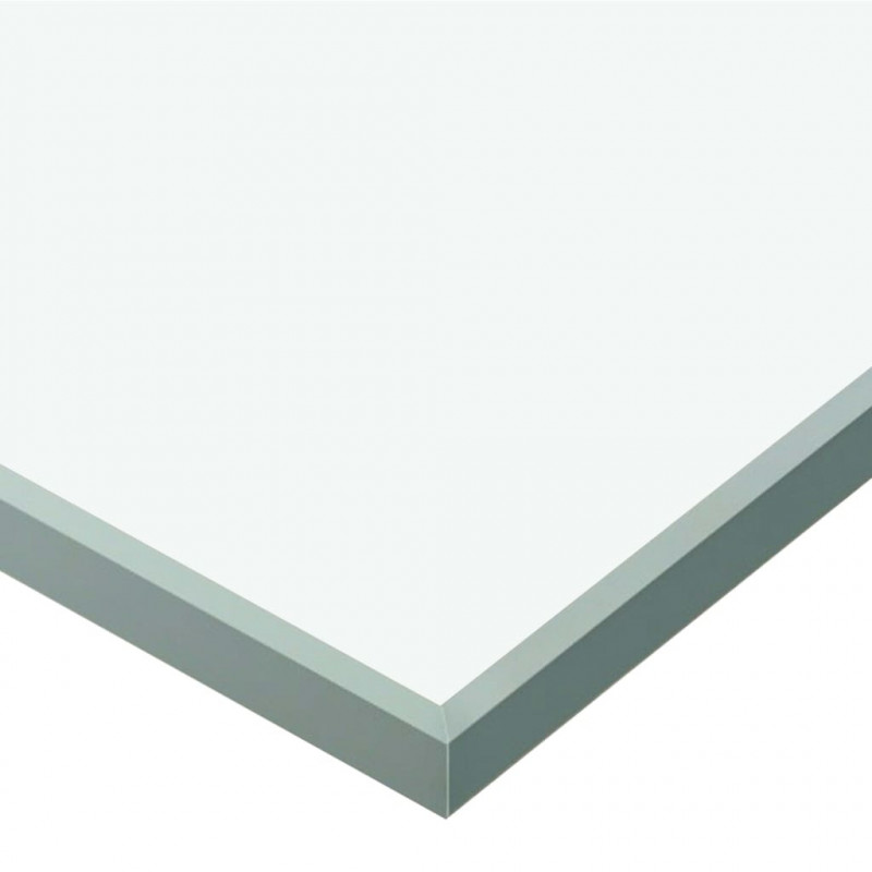 Drzwi przesuwne, ograniczniki, szkło ESG i aluminium, 76x205 cm