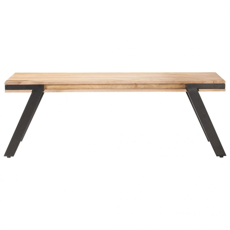 Stolik kawowy, 114x65x40 cm, lite drewno mango