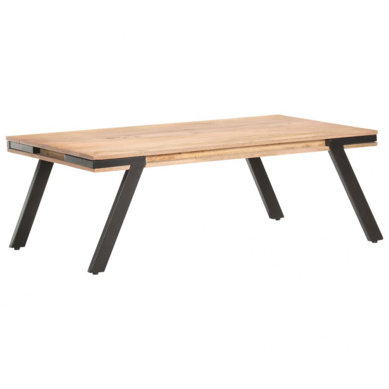 Stolik kawowy, 114x65x40 cm, lite drewno mango