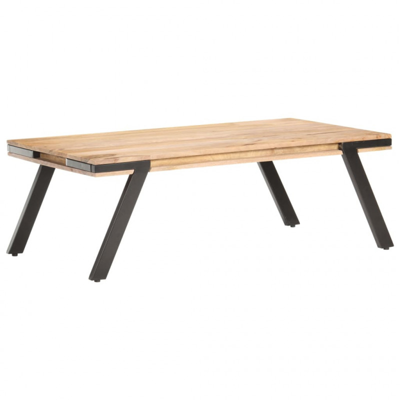 Stolik kawowy, 114x65x40 cm, lite drewno mango