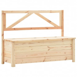 Ławka ze schowkiem, 120 cm, lite drewno sosnowe