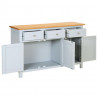 Komoda, 110 x 33,5 x 70 cm, lite drewno dębowe