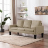 3-osobowa sofa, cappuccino, sztuczna skóra