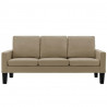 3-osobowa sofa, cappuccino, sztuczna skóra