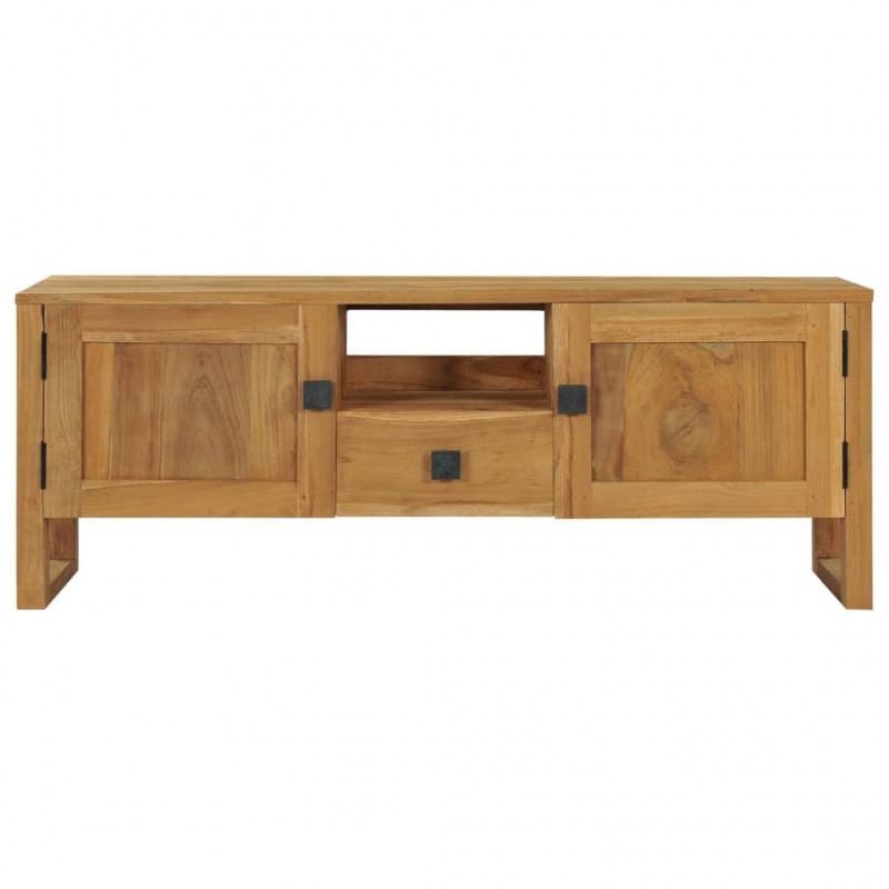 Szafka pod TV, 120 x 32 x 45 cm, lite drewno tekowe
