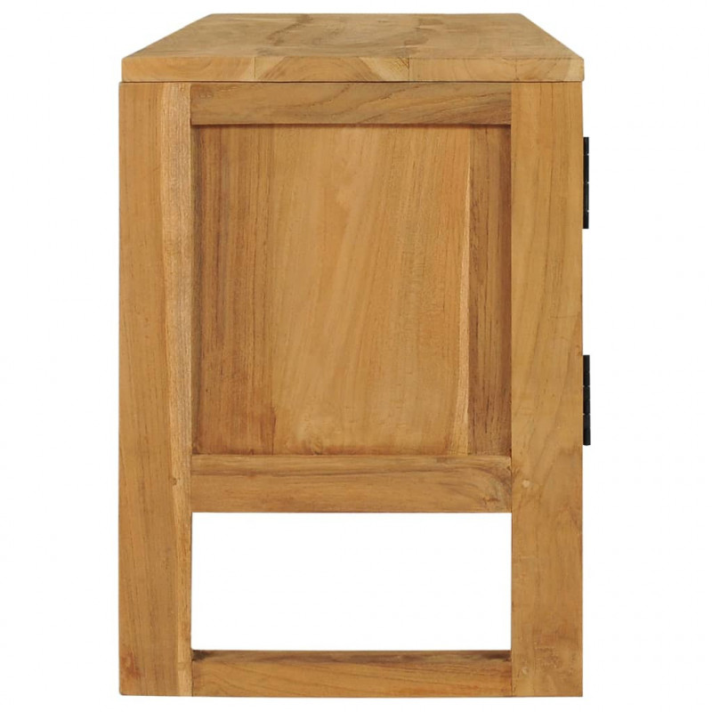 Szafka pod TV, 120 x 32 x 45 cm, lite drewno tekowe