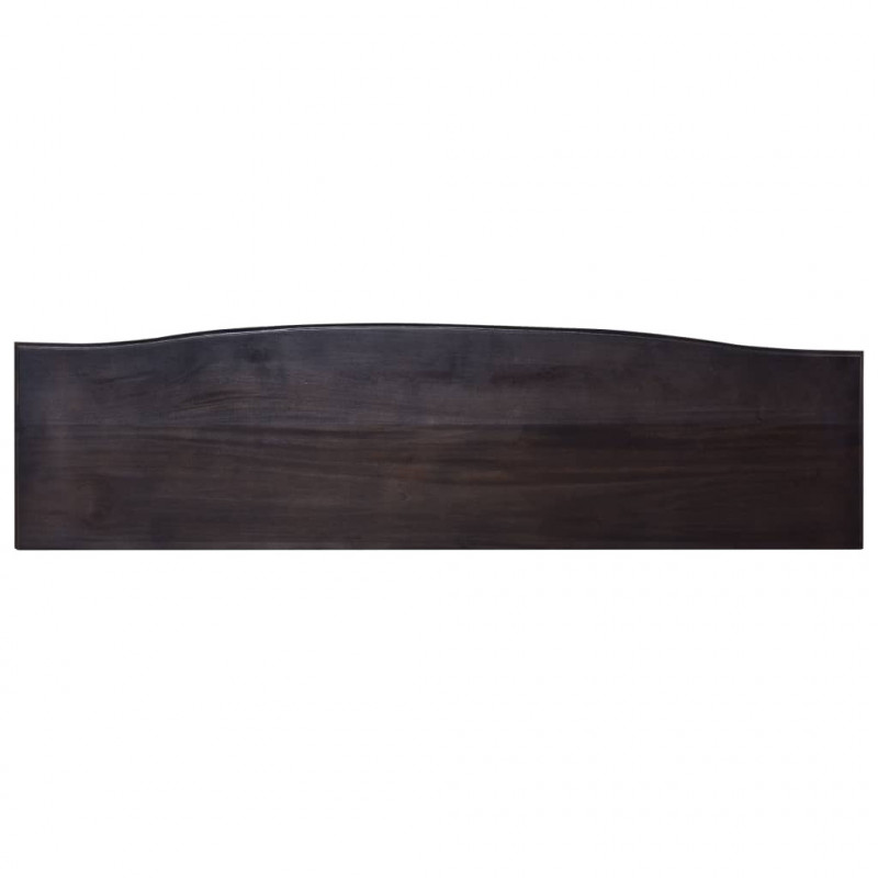 Stolik konsola, jasna czarna kawa, 120x30x75 cm, mahoń