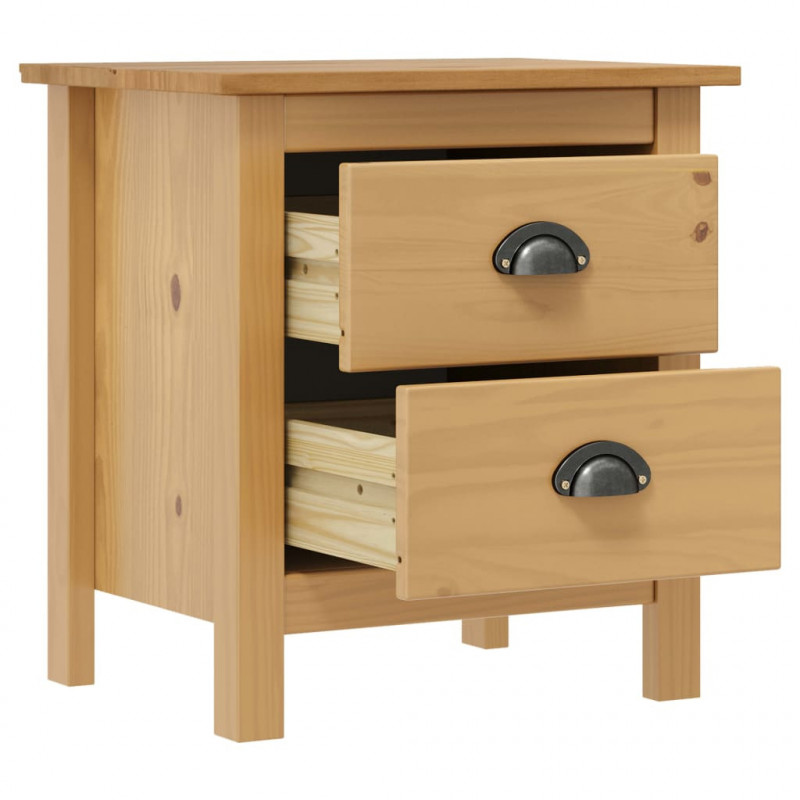 Szafka nocna Hill, 46x35x49,5 cm, lite drewno sosnowe