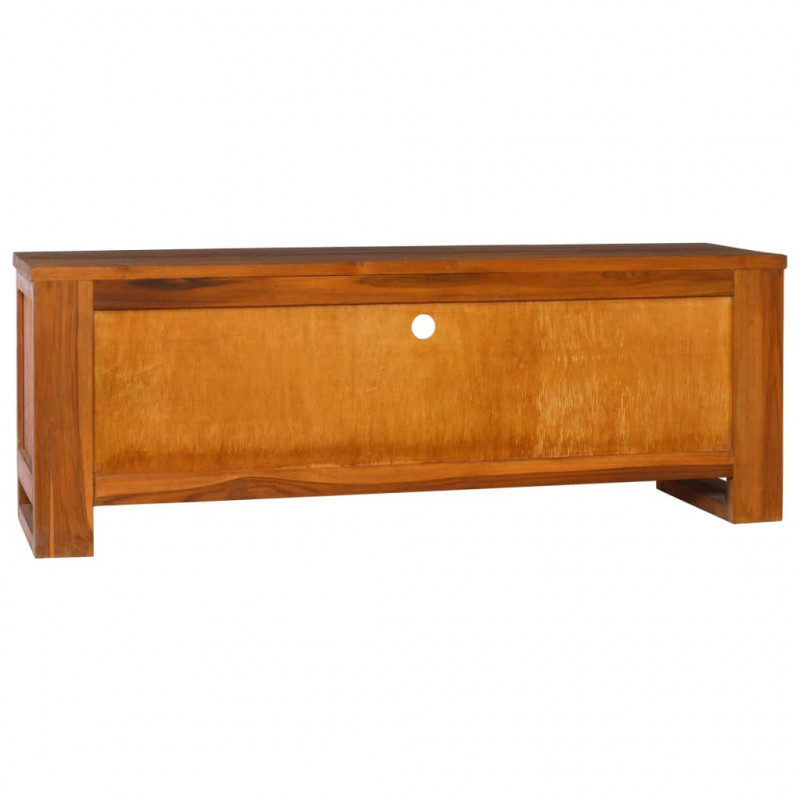Szafka pod telewizor, 110x30x40 cm, lite drewno tekowe