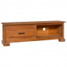 Szafka pod TV, 112x30x37 cm, lite drewno tekowe