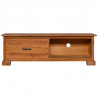Szafka pod TV, 112x30x37 cm, lite drewno tekowe