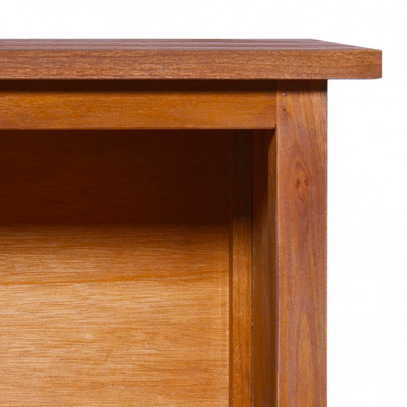 Szafka pod TV, 112x30x37 cm, lite drewno tekowe