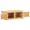 Stolik kawowy, 90x50x35 cm, drewno mango i naturalna trzcina
