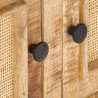 Stolik kawowy, 90x50x35 cm, drewno mango i naturalna trzcina