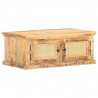 Stolik kawowy, 90x50x35 cm, drewno mango i naturalna trzcina