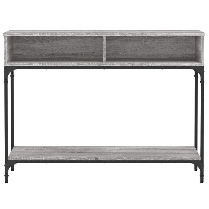 Stolik konsolowy, szary dąb sonoma, 100x30,5x75 cm