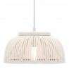 Lampa wisząca, bambusowa, 40 W, 34x14,5 cm, półkolista, E27