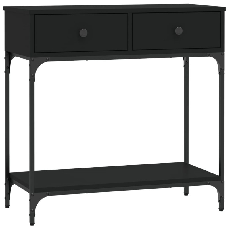 Stolik konsolowy, czarny, 75x34,5x75 cm