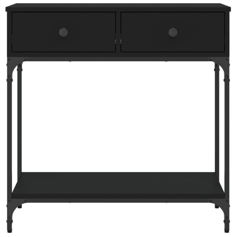 Stolik konsolowy, czarny, 75x34,5x75 cm
