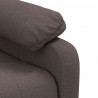 Fotel rozkładany, ciemnobrązowy, obity tkaniną