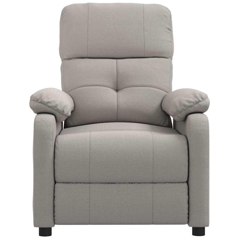 Fotel masujący, taupe, tkanina