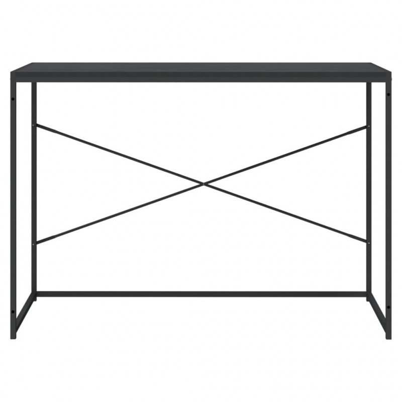 Biurko komputerowe, czarne 110x60x70 cm materiał drewnopochodny