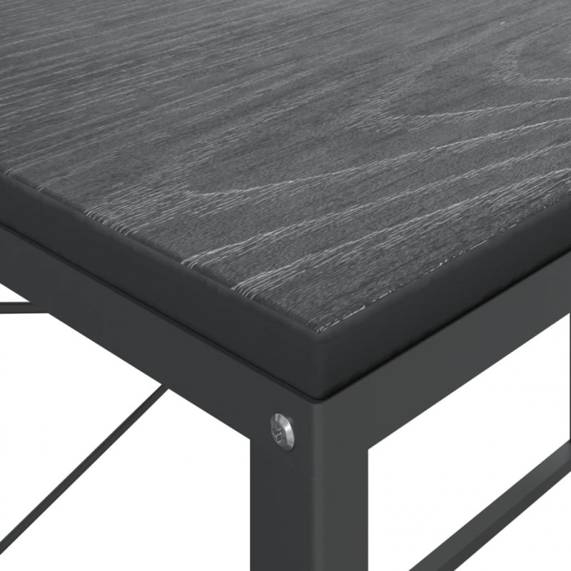 Biurko komputerowe, czarne 110x60x70 cm materiał drewnopochodny
