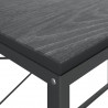 Biurko komputerowe, czarne 110x60x70 cm materiał drewnopochodny