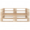 Ogrodowa sofa 2-osobowa z palet, drewniana