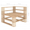 Ogrodowa sofa 2-osobowa z palet, drewniana