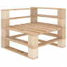 Ogrodowa sofa 3-osobowa z palet, drewniana