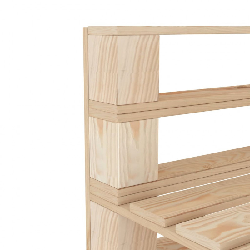 Ogrodowa sofa 3-osobowa z palet, drewniana