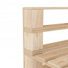 Ogrodowa sofa 3-osobowa z palet, drewniana