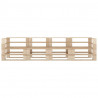 Ogrodowa sofa 4-osobowa z palet, drewniana