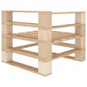 Ogrodowa sofa 4-osobowa z palet, drewniana