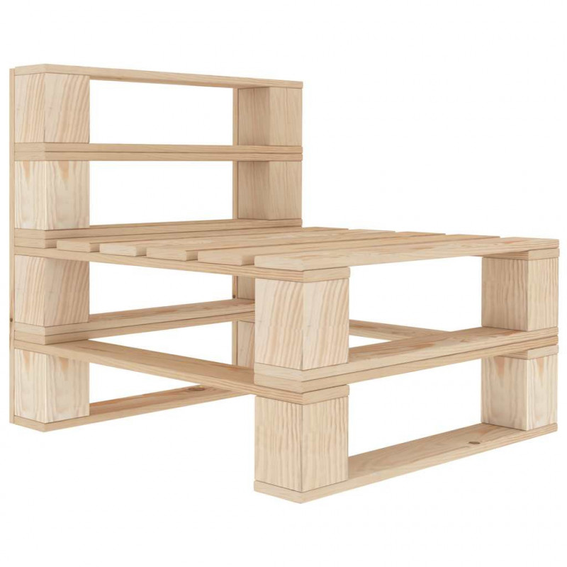 Ogrodowa sofa 4-osobowa z palet, drewniana