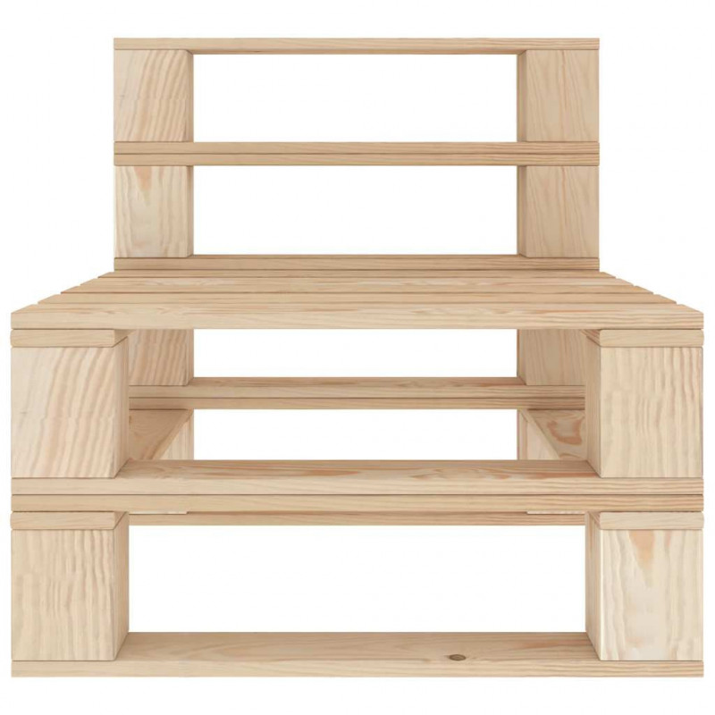 Ogrodowa sofa 4-osobowa z palet, drewniana