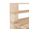 Ogrodowa sofa 4-osobowa z palet, drewniana