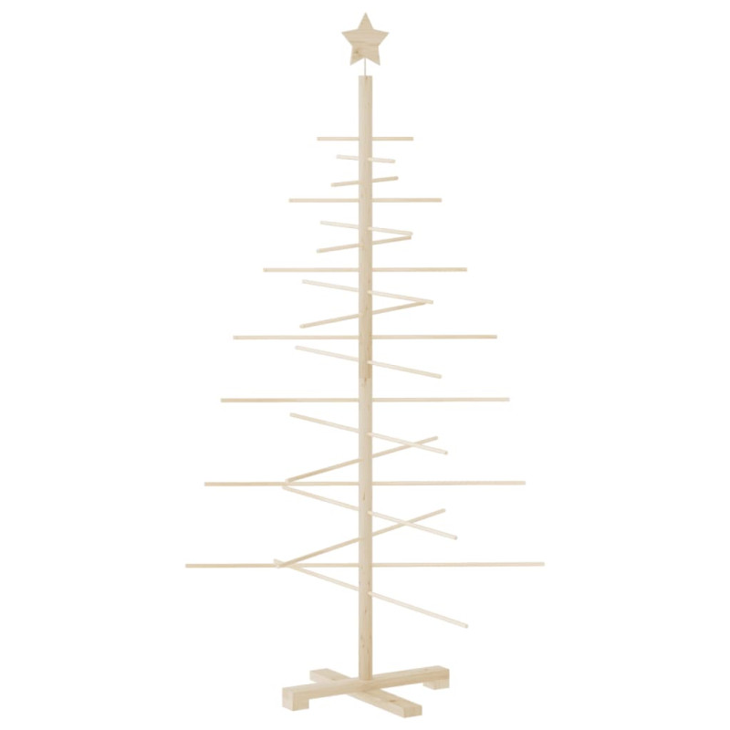 Drewniana choinka do udekorowania, 150 cm, lite drewno sosnowe