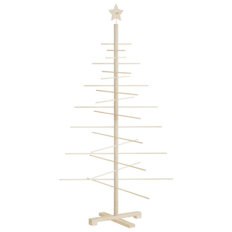 Drewniana choinka do udekorowania, 150 cm, lite drewno sosnowe