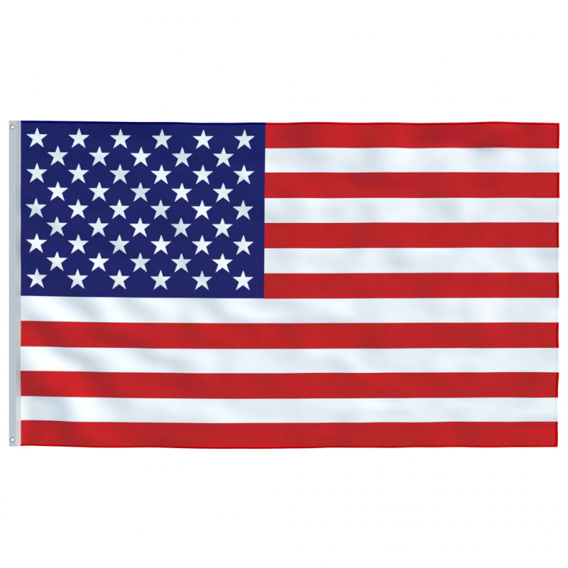 Flaga USA z aluminiowym masztem, 6,2 m