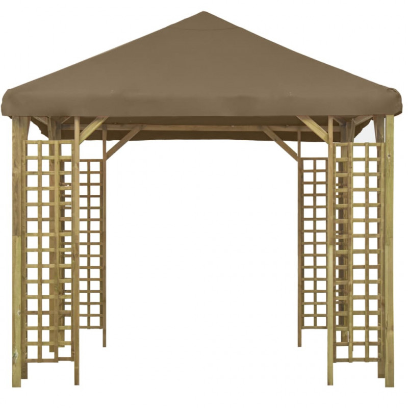 Altana, 3x3 m, kolor taupe