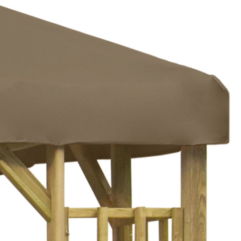 Altana, 3x3 m, kolor taupe