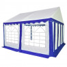 Namiot ogrodowy z PVC, 3 x 4 m, niebiesko-biały