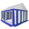 Namiot ogrodowy z PVC, 3 x 4 m, niebiesko-biały