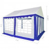 Namiot ogrodowy z PVC, 3 x 4 m, niebiesko-biały