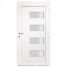 Drzwi frontowe, aluminium i PVC, antracytowe, 100x200 cm