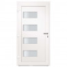 Drzwi frontowe, aluminium i PVC, antracytowe, 100x210 cm